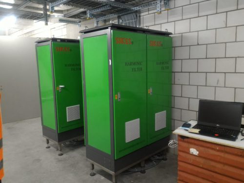 SIKES harmonic filters for central air conditioning in Switzerland.